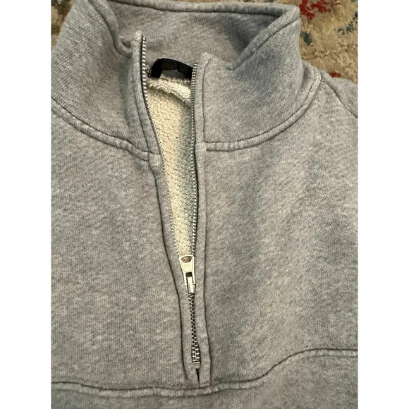 Jenni Kayne Gray Pullovers Half Zip Sweatshirt Size Medium - Picture 6 of 8